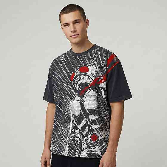 Футболка чоловіча з принтом аніме Аніме Камен Рідер Такесхі оверсайз (S/M/L) Черний Дніпро