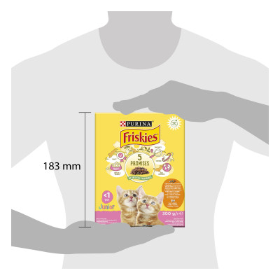 Сухий корм для кішок Purina Friskies Junior з куркою, молоком і овочами 300 г (7613031868360) Вінниця - фото 3