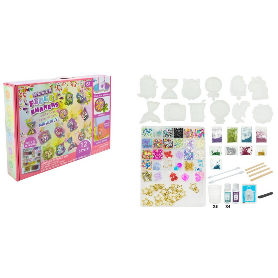 Дитячий набір для творчості "Resin Fidget Shakers" 9082E-1, 12 силіконових форм Вінниця - фото 1
