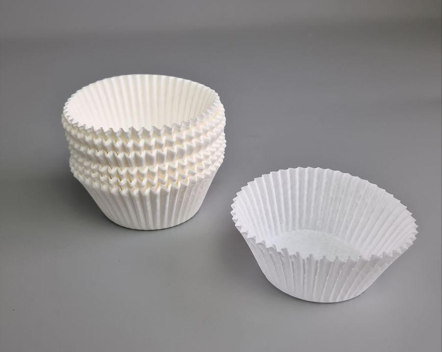 Тартолітка для кексів 125А кругла біла D55 H35 (100 шт.) (1 уп.) Харків - фото 1