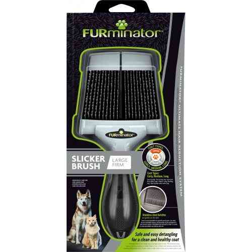 Щетка-пуходерка для собак и кошек FURminator жесткая L 20,5 х 9,5 х 1,5 см Киев