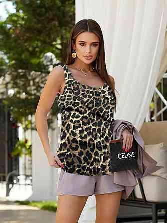 Шелковая майка под пиджак Тигровый S Харьков