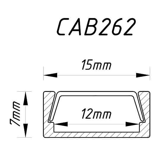 Профіль для світлодіодної стрічки Feron CAB262 Харків