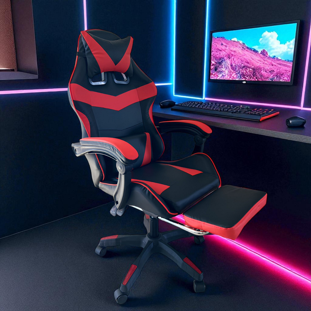 Геймерське крісло Vicotan VIP — професійний комфорт у чорно-червоному дизайні Львів - фото 3