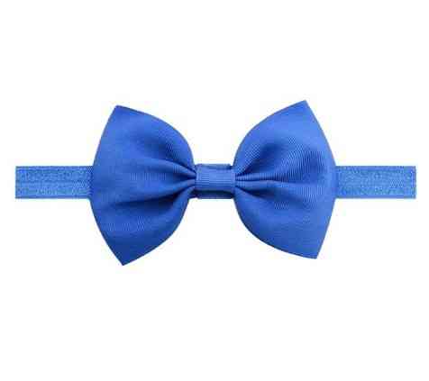 Детская повязка цвета электрик (темнее чем на фото) - окружность головы 40-60см, бант 12см Киев