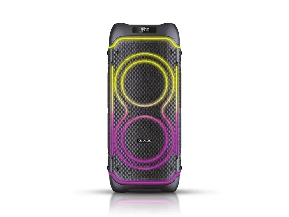 Акустична переносна колонка ZXX-5530 80Вт 2x8" TWS/FM/USB/TF/BT/REC/LED/2MIC/ДК Одеса - фото 4