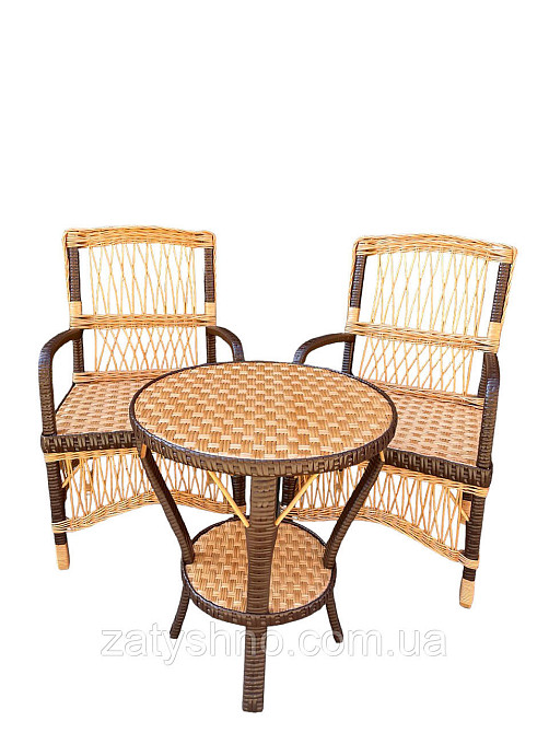 Меблі плетені зі стільцями Київ - фото 6