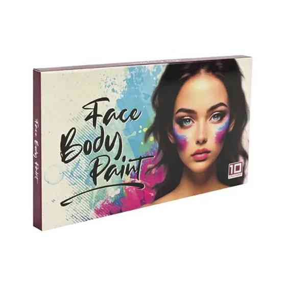 Дитячий набір аквагриму Cel-2503 палетка, пензлик, 10 кольорів Вінниця