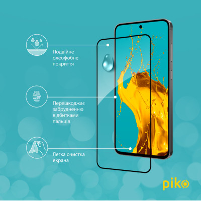 Скло захисне Piko Full Glue Samsung S24 FE Black (1283126594861) Вінниця - фото 4