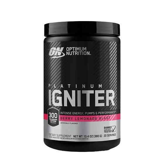 Передтренувальний комплекс Optimum Nutrition Platinum Igniter 380 g (Berry Lemonade Blast ) Луцьк