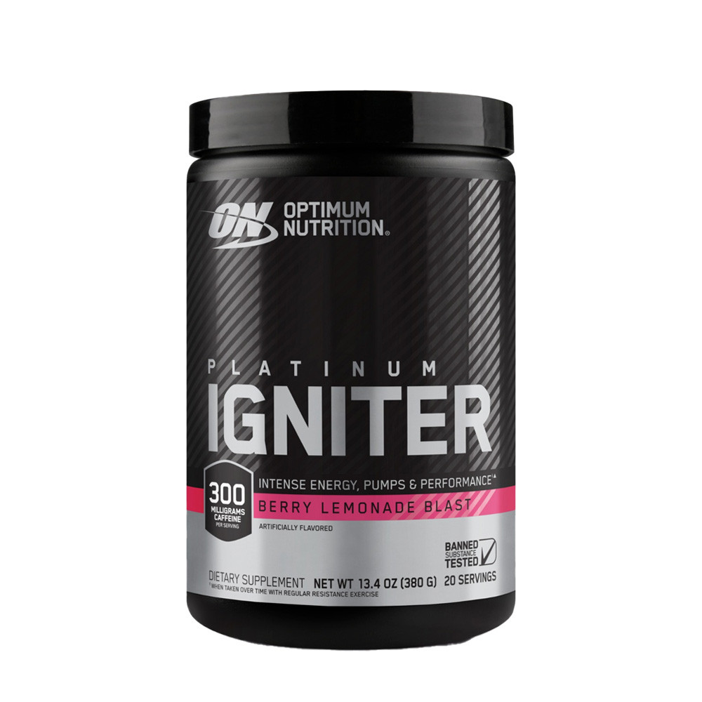 Передтренувальний комплекс Optimum Nutrition Platinum Igniter 380 g (Berry Lemonade Blast ) Луцьк - фото 1