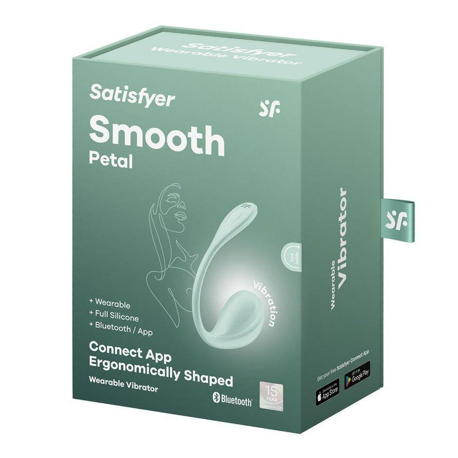 Смарт-віброяйце Satisfyer Smooth Petal Connect App Mint Sex Aura Київ - фото 8