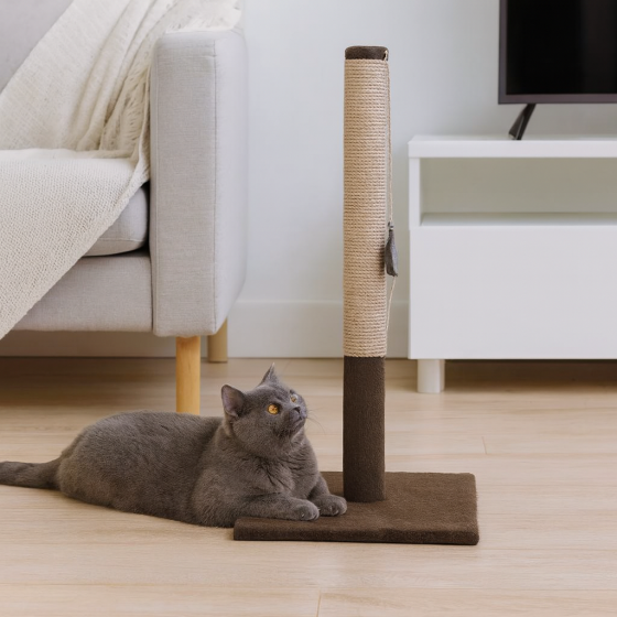 Дряпка стовпчик Природа Мими Brown для котів 36x36x66 см Київ