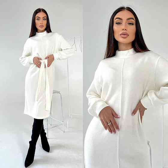 Жіноча стильна тепла зручна сукня з розрізами турецька двостороння ангора люкс Одеса