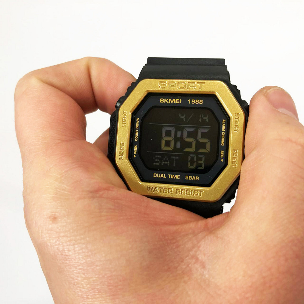 Часы наручные электронные тактические SKMEI 1988GD, Водонепроницаемые TA-522 мужские часы Киев - изображение 6