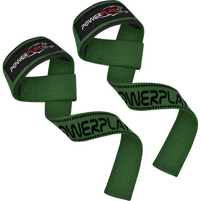 Лямки для тяги PowerPlay 7064 Lifting Gym Straps Зелені Кам'янське - фото 2