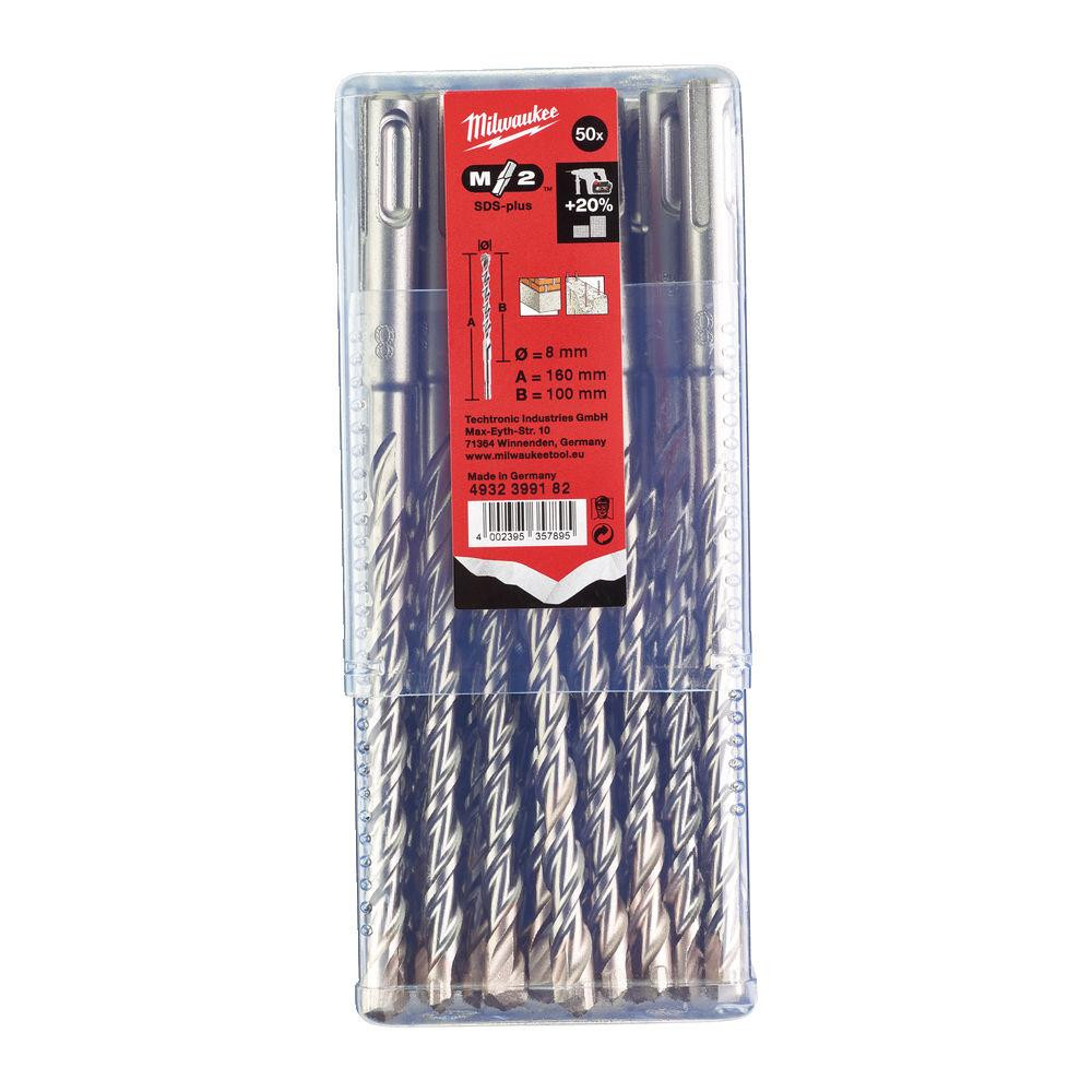 Бур SDS+ M2 8x160 (50 шт) MILWAUKEE Одесса - изображение 1