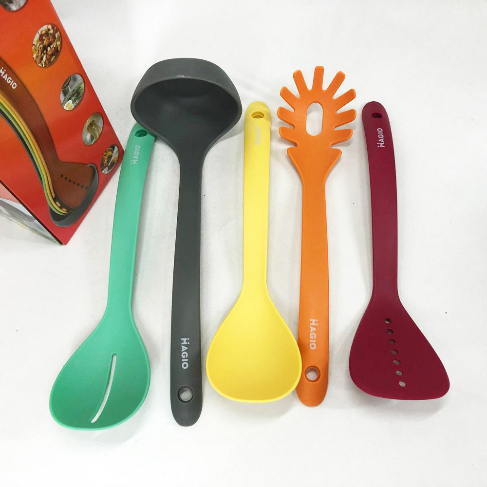 Силіконові кухонні прилади для готування, Набір кухарського, Набір кухонного начиння на підставці CG-15 Львів - фото 5