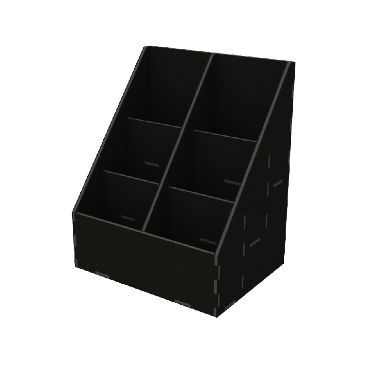 Органайзер EKOSTAR для чаю і пакетів 80х120 - 6 комірок чорний Київ - фото 1