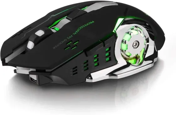 Безпровідна ігрова мишка T2 RGB підсвічування USB Charge + Bluetooth безшумна з вбудованим акумулятором Black Запоріжжя