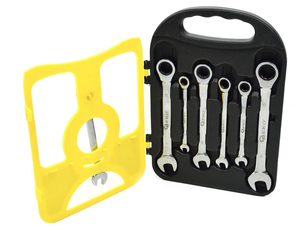 Ключі рожково-накидні з трищіткою, комплект 7 штук 8-19мм Київ - фото 2