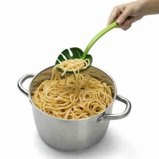 Ложка шумовка Листок Jungle Spoon для спагетти и салатов Винница
