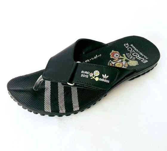 Чоловічі Шльопанці Тапочки Adidas Сланці В'єтнамки Адідас Чорні (розміри: 44) Дніпро