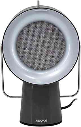 Кухонна витяжка Airhood Wired Чорний портативна безканальна 5 вугільних фільтрів нержавіючий масляний фільтр легке чищення Київ