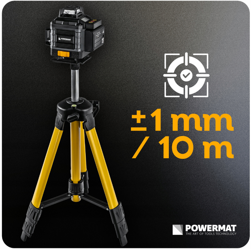 16-строковий лазерний рівень 360° Powermat 40м (Польща) Київ - фото 4
