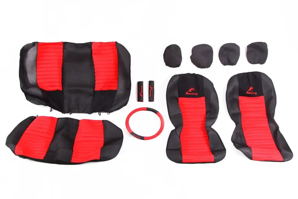 Чехли на сідниці Milex Tango червоні (3 шт.) + оплетка на кермо/ремні Вінниця - фото 1