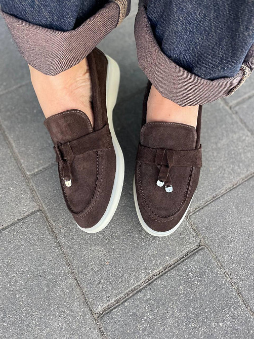 Arcoboletto Лофери жіночі Arcoboletto шоколадні замша натуральна 34-40 (5368) Коломыя - изображение 8