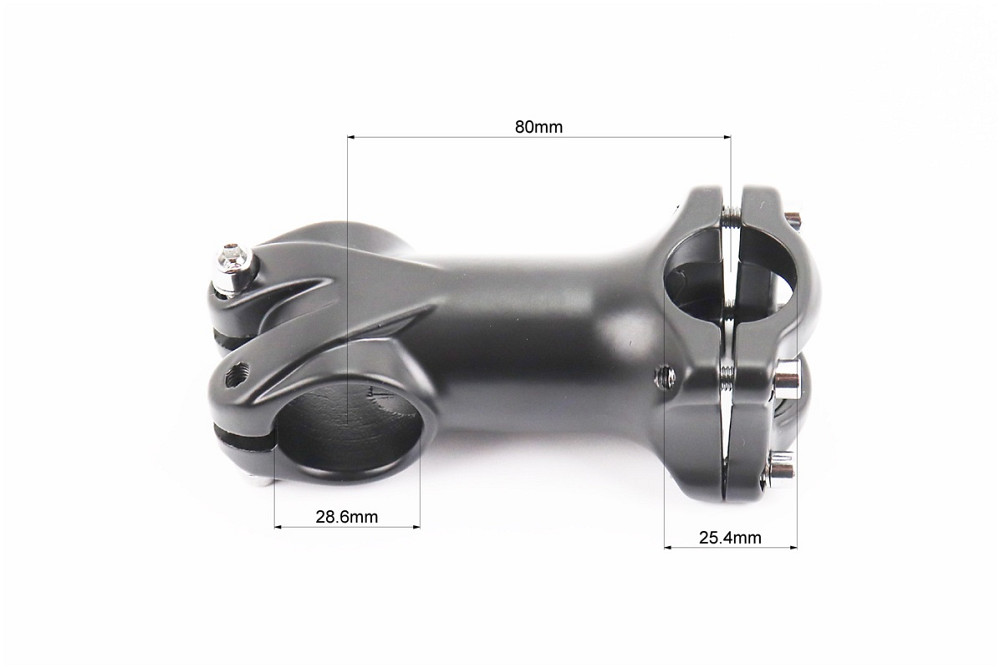 Винос керма MTB 28,6x25,4х80мм (6°), алюмінієвий, чорний YL-121 Київ - фото 2