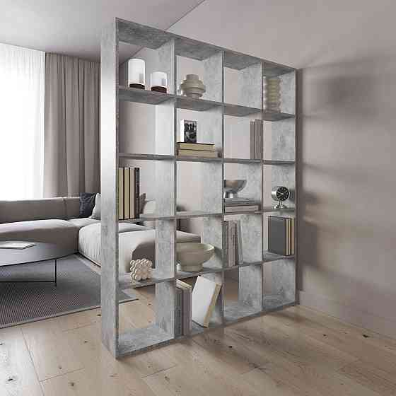 Стелаж VAYS M-3, книжкова полиця на 20 комірок, ЛДСП, 143×29×178 см - для дому, офісу, дитячої або вітальні Львів