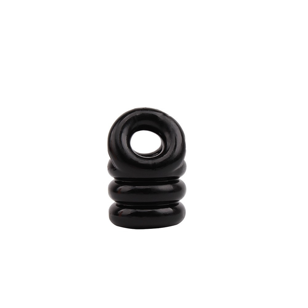 Эрекционное кольцо Chisa GK Power Triangle++ Ring с утяжкой на мошонку, черное Sex Aura Киев - изображение 3