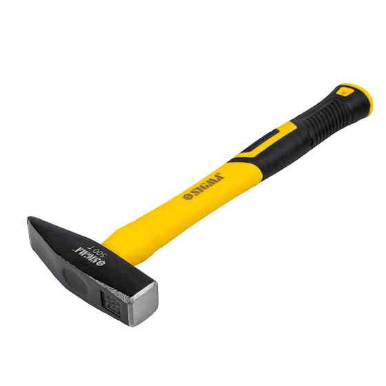 Молоток 500г слесарная фибергласовая ручка SIGMA (4316051) Ровно