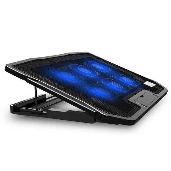 Подставка под ноутбук H9 охлаждающая с подсветкой (до 17