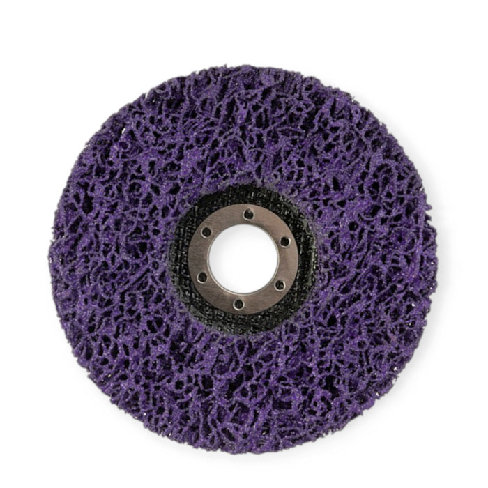 Коло зачистне по металу зі спіненого абразиву "корал" 125х13 мм фіолетовий (жорстка структура) Мукачево - фото 1