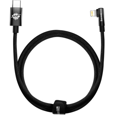 Дата кабель USB-C to Lightning 1.0m 20W 90° corner black Baseus (CAVP000201) Винница - изображение 1
