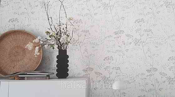 Шпалери вінілові на флізеліні Marburg Memoria 1.06х10 під старовину фігури на штукатурці сіро-бежеві зі сріблом Київ