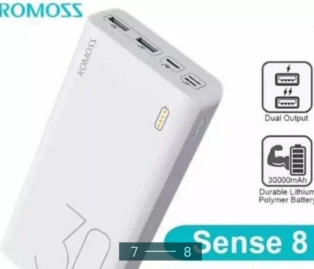 Павербанк Power Bank ROMOSS Sense 8 30000mAh. Киев - изображение 3