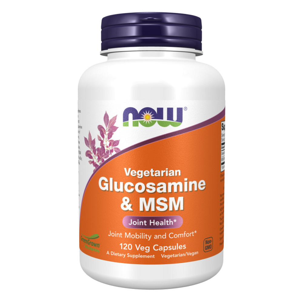 Глюкозамин МСМ Now Veg Glucosamine & MSM 500/500 120 vcaps Киев - изображение 1
