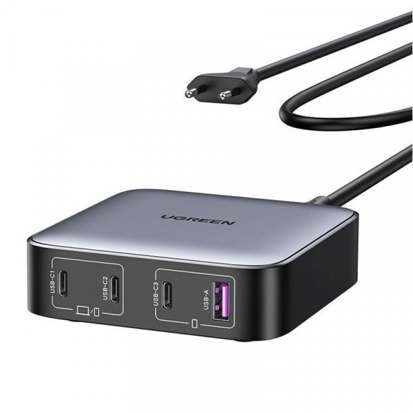 Зарядний пристрій 4xUSB 100W GaN (3хUSB-C+USB-A) Nexode Series чорний CD328 Ugreen (90928) Киев - изображение 2