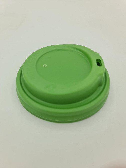 Кришка під стакан паперовий Ф90 (гар) зелена Маестро (50 шт) Харків - фото 3