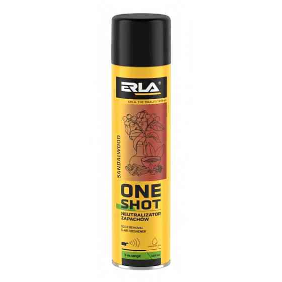 Нейтрализатор запаха и освежитель воздуха Erla One Shot Сандаловое дерево, 600мл Львов
