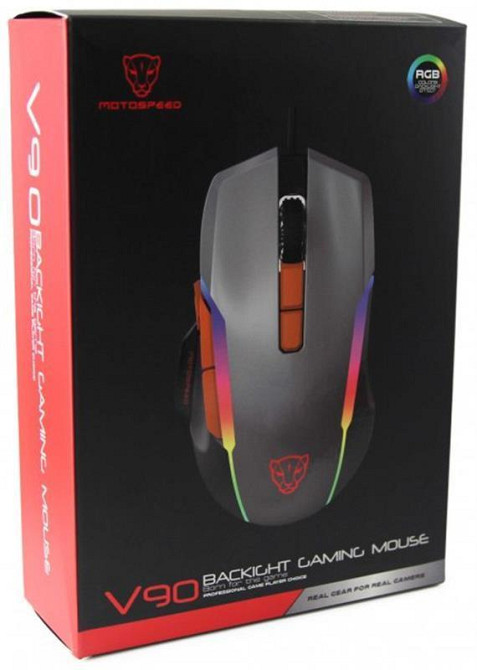 Миша Motospeed V90 Black (mtv90b) Чорний Харьков - изображение 8