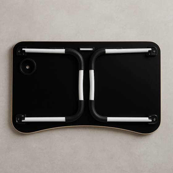 DYXON Transformix MA-233 | Складаний столик для ноутбука, сніданків і планшета з підсклянником, легкий, міцний, компактний | Колір Львів