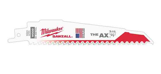 Полотно для шабельних пил AX FANG TIP MILWAUKEE, 150/5,0 мм, (5 шт.) (деревина з цвяхами) Одеса