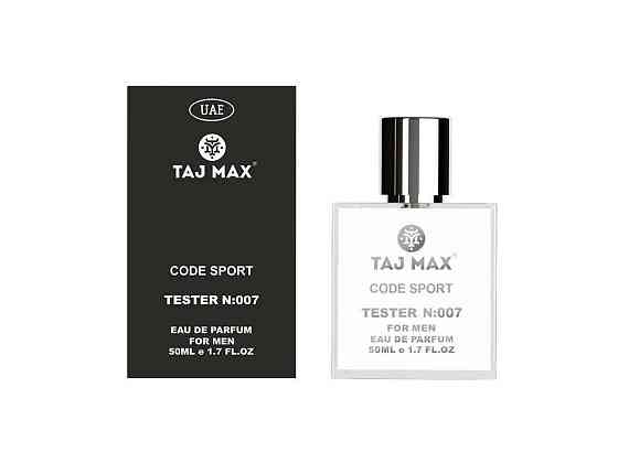 Туалетна вода для чоловіків 50мл ТЕСТЕР №007 ARMANI BLACK CODE SPORT ТМ TAJ MAX Київ