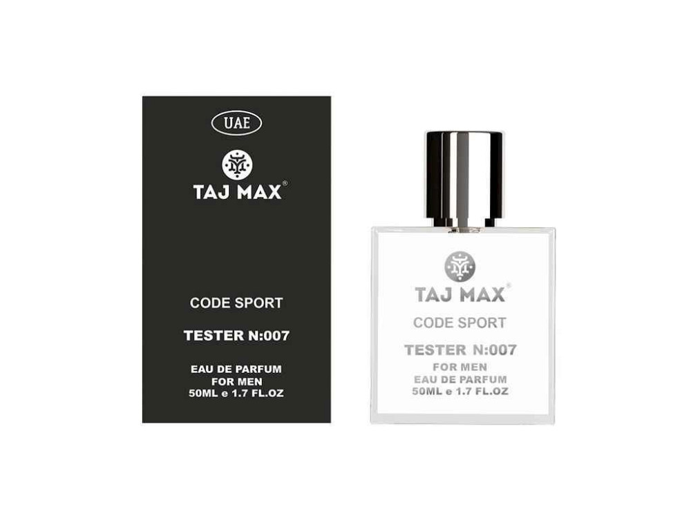 Туалетна вода для чоловіків 50мл ТЕСТЕР №007 ARMANI BLACK CODE SPORT ТМ TAJ MAX Київ - фото 1