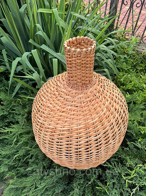 Люстра плетеная кофейная из лозы Киев - изображение 9